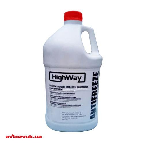 Антифриз HighWay G12+ красный концентрат 3,78л