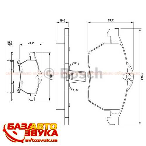 Гальмівні колодки Bosch 0986424488