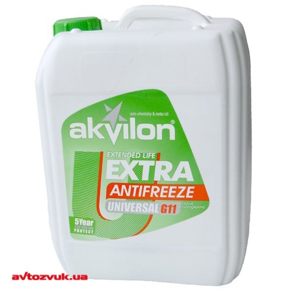 Антифриз AKVILON G11 Extra -40С зеленый 10кг