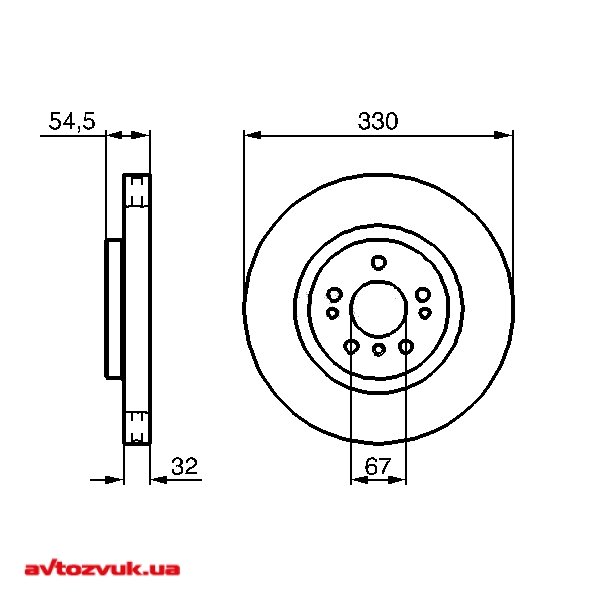 Тормозной диск Bosch 0 986 479 269 Тормозной диск Bosch 0 986 479 269
