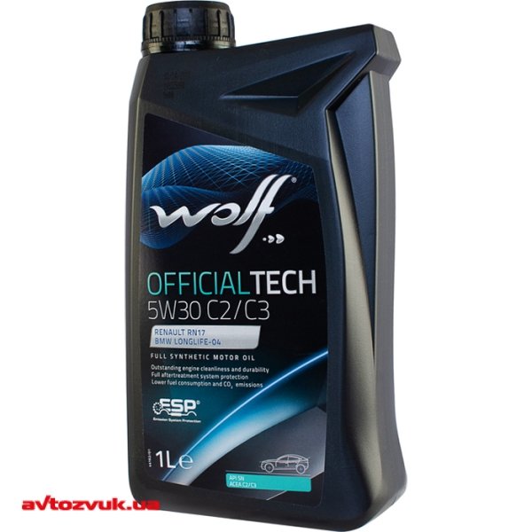 Моторное масло WOLF OFFICIALTECH 5W-30 C2/C3 1052548 1л