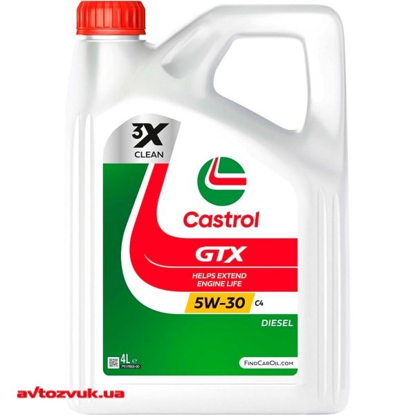 Моторное масло CASTROL GTX 5W-30 C4 4л
