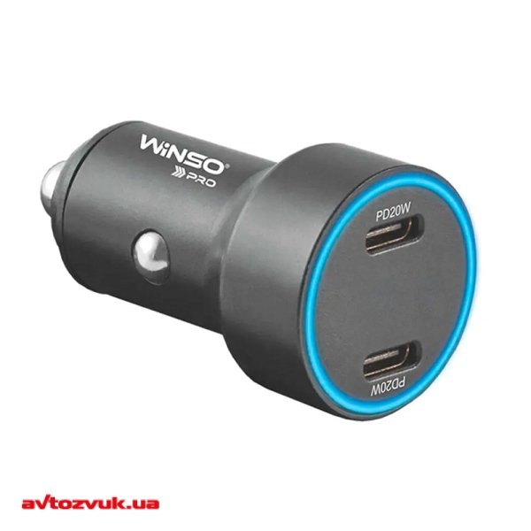 Зарядное для портативных устройств Winso PRO 40W LED Ring Metal 222040