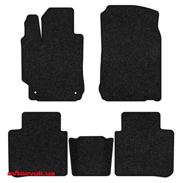 Ворсовые коврики в салон EVAtech Premium Toyota Camry (XV55) Hybrid 2014-2017 7 поколения Sedan USA Черный кант Se TY14298C5TL2VPB