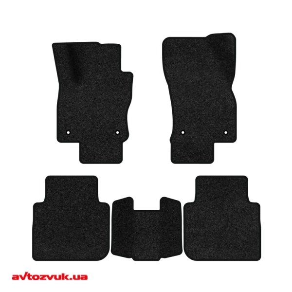 Ворсовые коврики в салон EVAtech Premium Volkswagen Tiguan (Mk 2) Restyling 2020-2023 2 поколения SUV USA Черный кант VW33929CC5AV4VPB