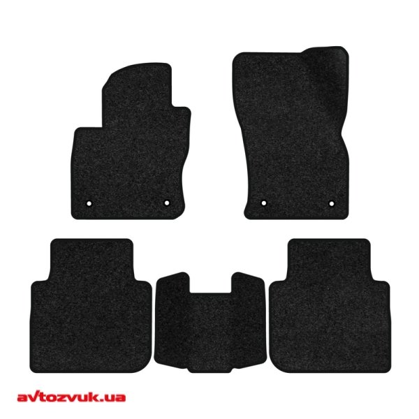 Ворсовые коврики в салон EVAtech Premium Volkswagen Tiguan (Mk 2) Restyling 2020-2023 2 поколения SUV USA Черный кант VW33929CP5AV4VPB