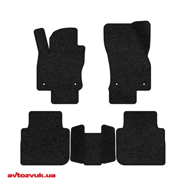 Ворсовые коврики в салон EVAtech Premium Volkswagen Tiguan (Mk 2) Restyling 2020-2023 2 поколения SUV USA Черный кант VW33929CH5AV4VPB