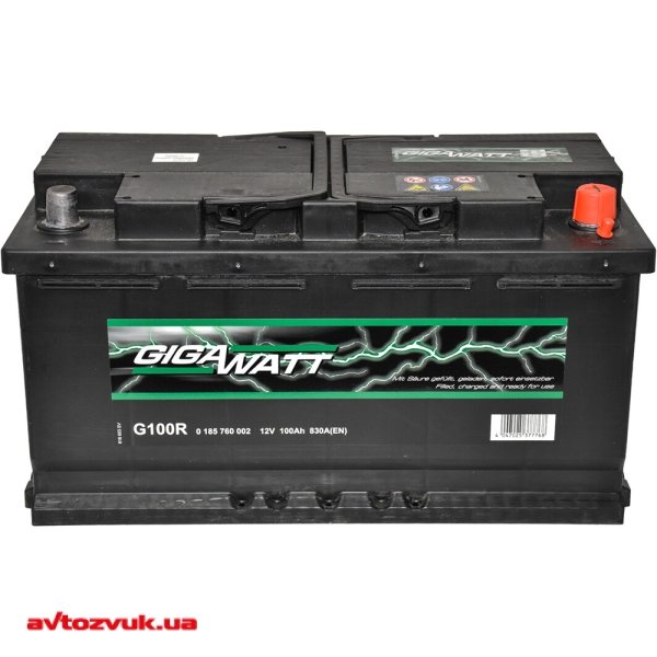 Автомобильный аккумулятор GIGAWATT 6CT-100 АзЕ (0185760002)