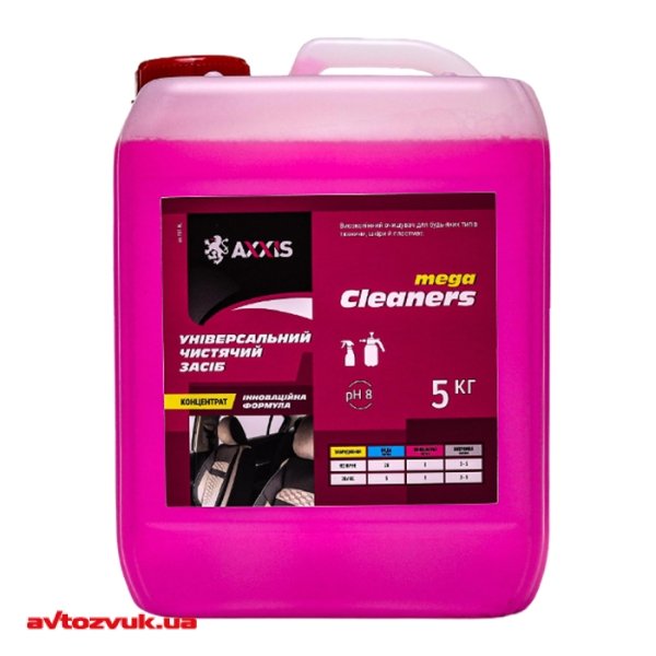 Очиститель обивки AXXIS Mega cleaners ax-737-5L 5л