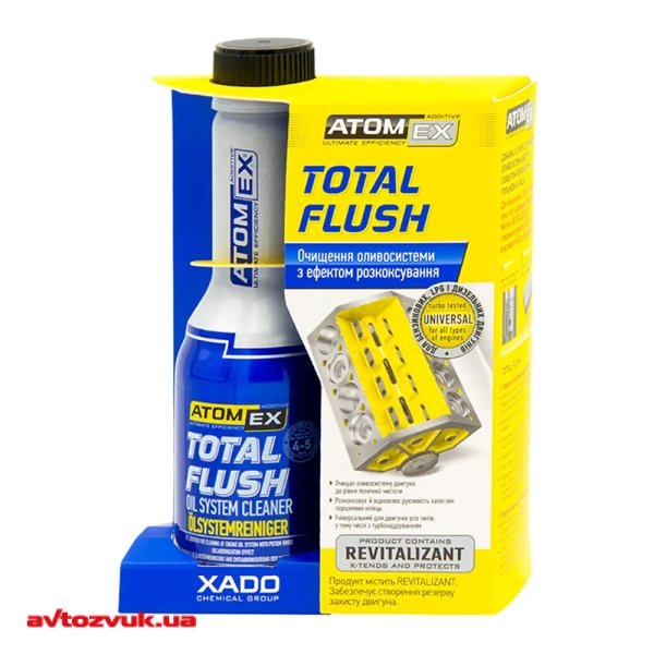 Промывка масляной системы XADO Atomex TotalFlush XA 40613 250мл