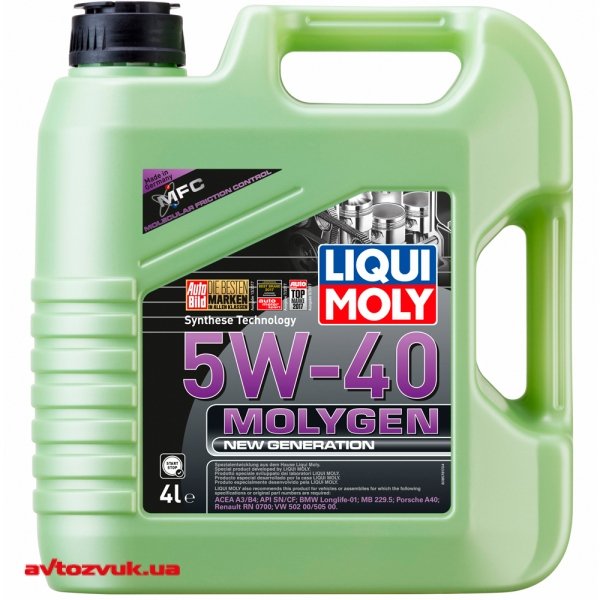 Моторное масло LIQUI MOLY Molygen New 5W-40 9054/8578 4л