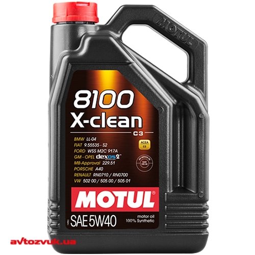 Моторное масло MOTUL 8100 X-CLEAN 5W-40 854154 4л