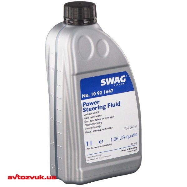 Трансмиссионное масло Swag Power Steering Fluid SW 10 92 1647 1л