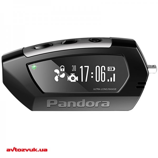 Брелок до сигналізації двосторонній Pandora LCD D174 black
