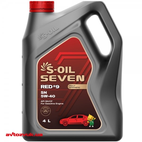 Моторна олива S-OIL SEVEN RED #9 SN 5W-40 4л