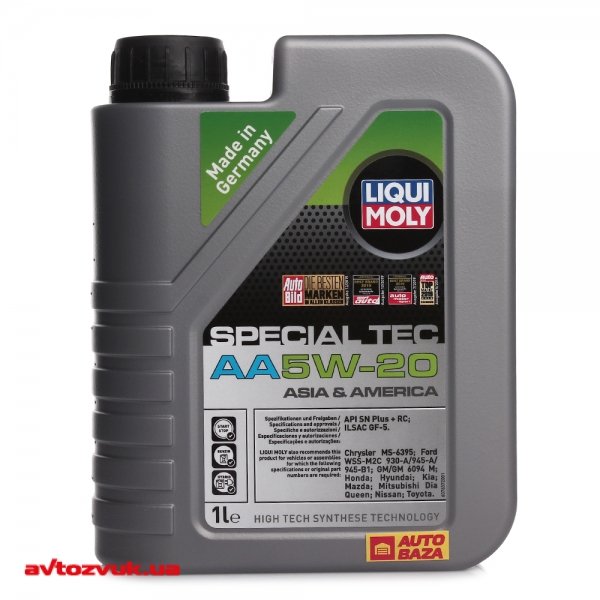 Моторное масло LIQUI MOLY LEICHTLAUF SPECIAL AA 5W-20 7620/20792 1л