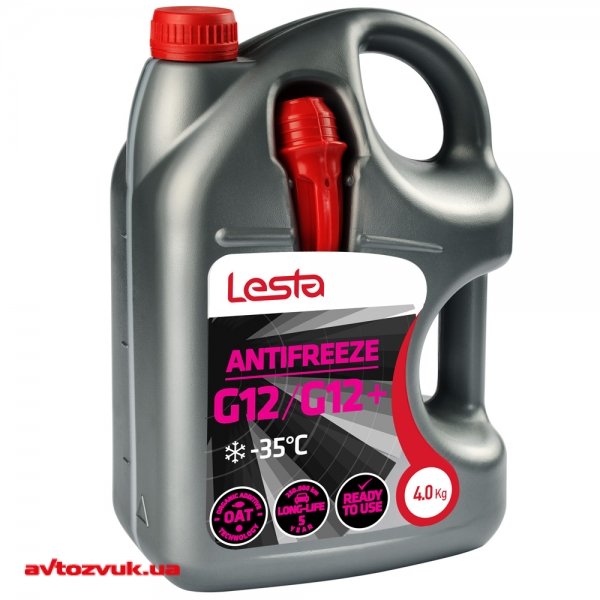 Антифриз LESTA Lesta Antifreeze G12/G12+ red -35C L004035G12R 4кг
