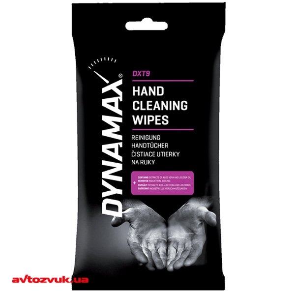 Влажные салфетки DYNAMAX DXT9 HAND CLEANING WIPES (24 шт.) 618502