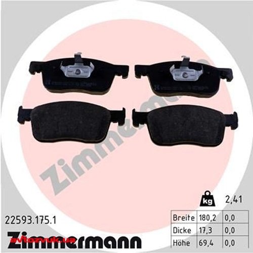 Тормозные колодки ZIMMERMANN 22593.175.1