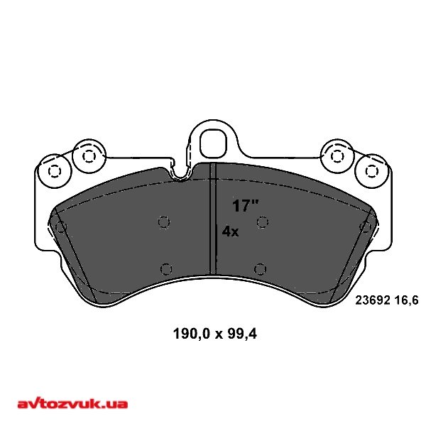 Тормозные колодки ATE 13.0460-4992.2