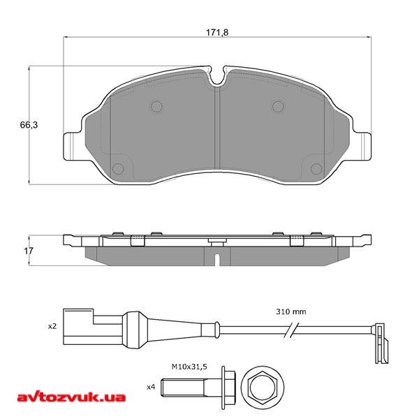 Гальмівні колодки Starline BD S951