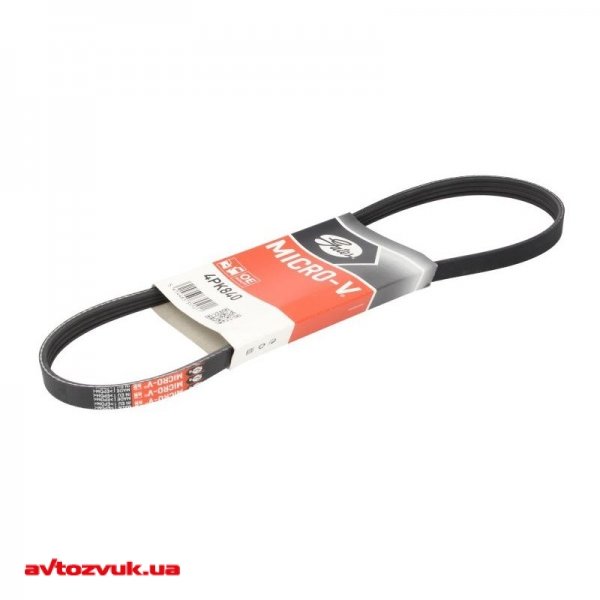 Поліклиновий ремінь GATES 4PK840 Поліклиновий ремінь GATES 4PK840