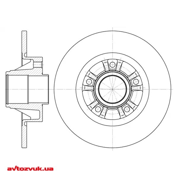 Гальмівний диск ROADHOUSE 6733.00