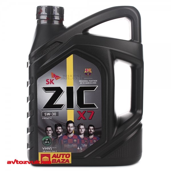 Моторное масло ZIC X7 5W-30 4л купить по выгодной цене ▻Avtozvuk.ua