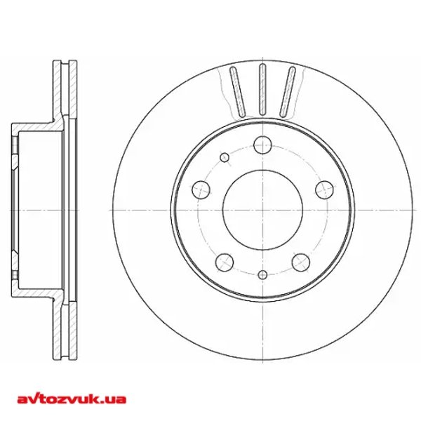 Тормозной диск ROADHOUSE 6504.10