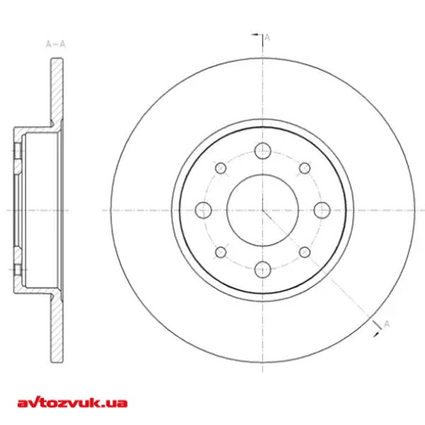 Гальмівний диск ROADHOUSE 61390.00 Гальмівний диск ROADHOUSE 61390.00