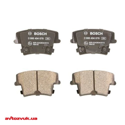 Гальмівні колодки Bosch 0 986 494 678