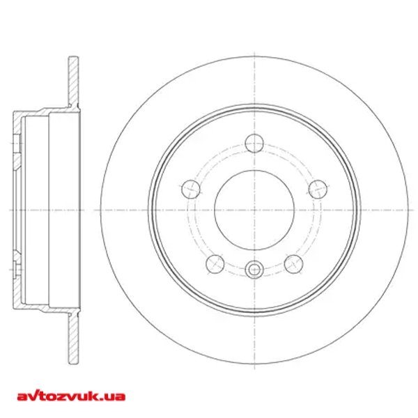 Гальмівний диск ROADHOUSE 61065.00
