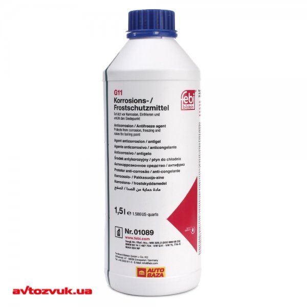 Антифриз Febi G11 синій концентрат 01089 1.5л