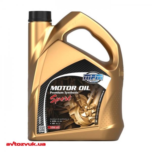 Моторное масло MPM Premium SyntheticSport 10W60 05005R 5л
