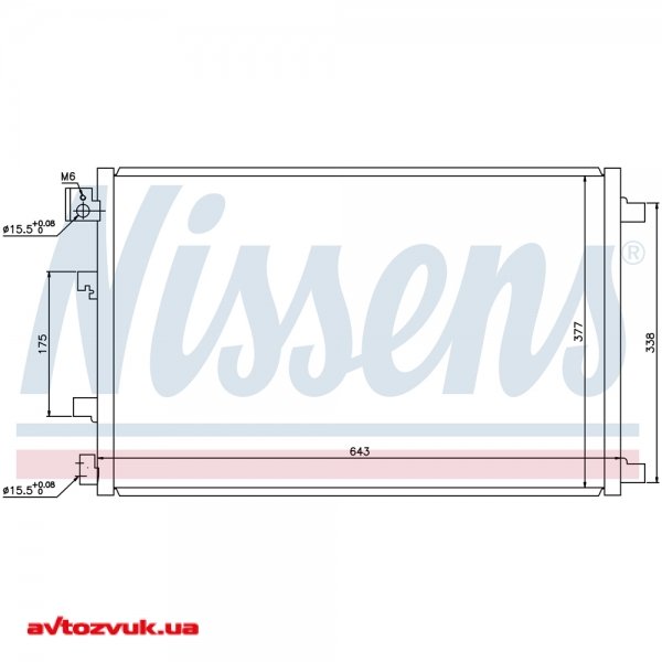 Радіатор кондиціонера NISSENS 940039