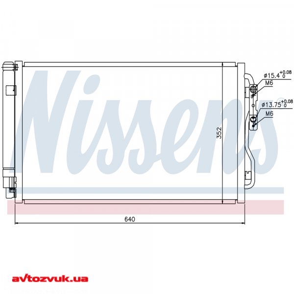Радиатор кондиционера NISSENS 940236