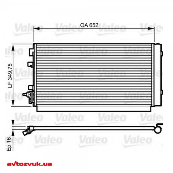 Радіатор кондиціонера Valeo 814187