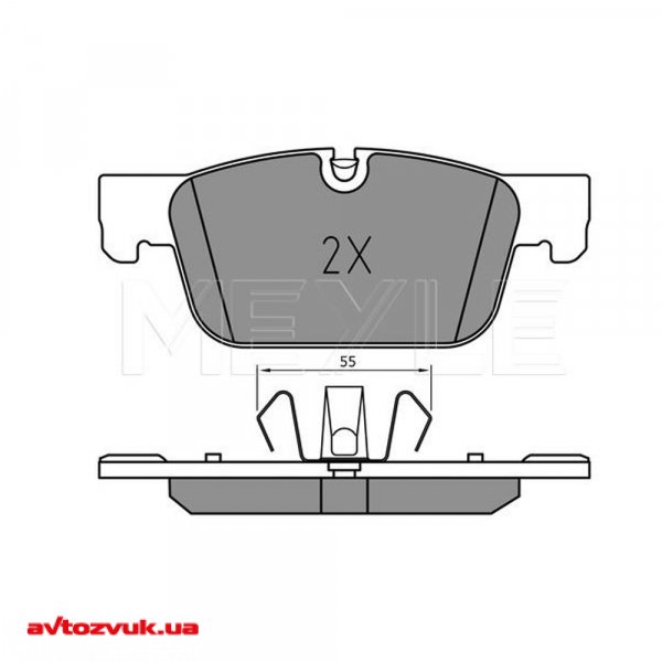 Гальмівні колодки Meyle 025 220 9817/PD Гальмівні колодки Meyle 025 220 9817/PD