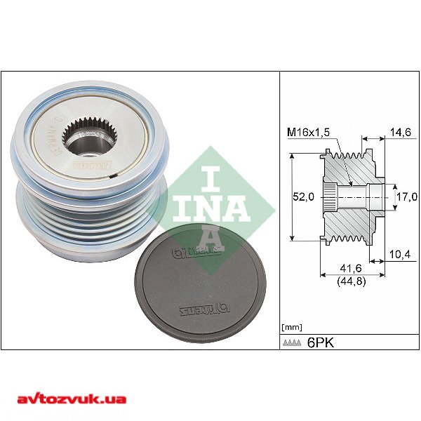 Шкив генератора INA 535 0343 10