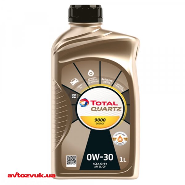 Моторное масло TOTAL Quartz ENERGY 9000 0W-30 1л