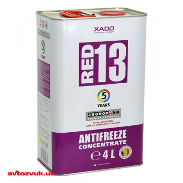 Антифриз XADO Antifreeze Red 13 фиолетовый концентрат ХА 50312 4л
