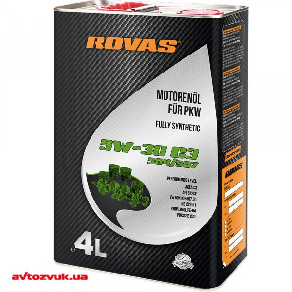Моторное масло Rovas 5W-30 C3 504/507 4л