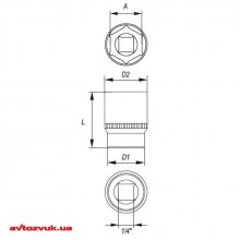 Торцевая головка YATO YT-1405 3 из 3