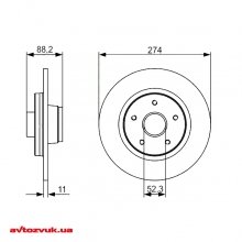 Тормозной диск Bosch 0 986 479 695 2 из 2