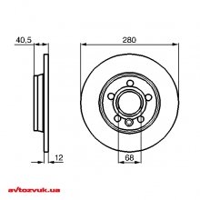 Тормозной диск Bosch 0 986 478 871 2 из 2