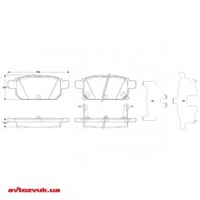 Гальмівні колодки TRW GDB3529 2 из 2
