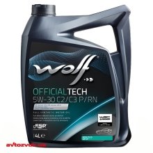 Моторное масло WOLF OFFICIALTECH 5W-30 C2/C3 P/RN 1052549 4л Моторное масло WOLF OFFICIALTECH 5W-30 C2/C3 P/RN 1052549 4л