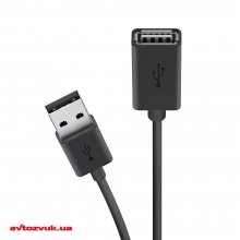 Кабель USB Belkin USB 2.0 (AM/AF) EXT 1.8м Black F3U153BT1.8M