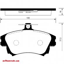 Гальмівні колодки HI-Q SP1530