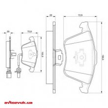 Тормозные колодки Bosch 0 986 494 104 5 из 5